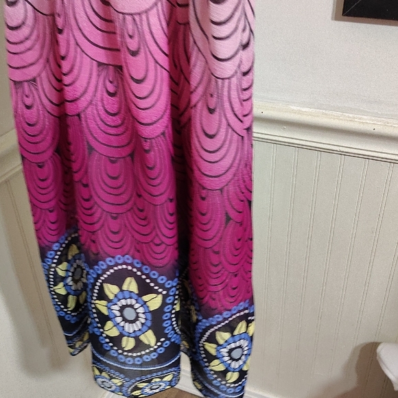 Trac Purple and Red Halter Backless Sundress - Picture 6 of 7